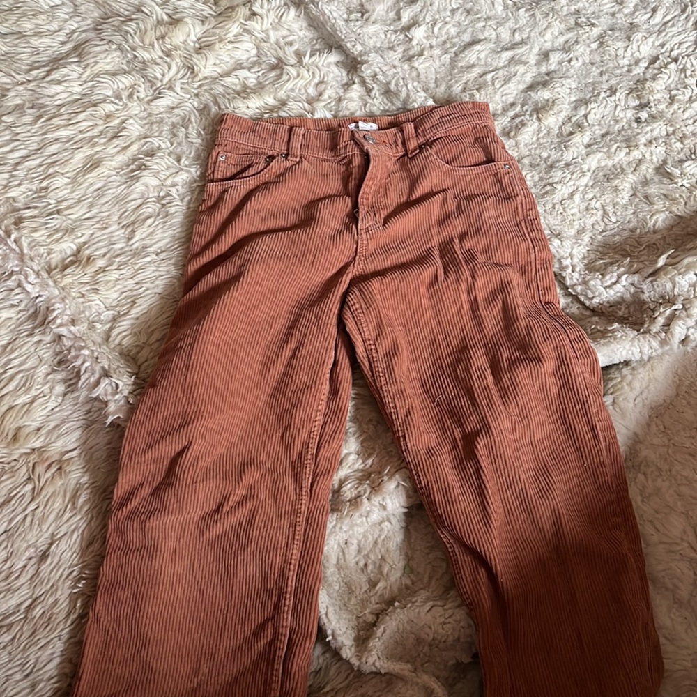 2 pairs of PACSUN cords size 10 girls/teen Rust and light blue